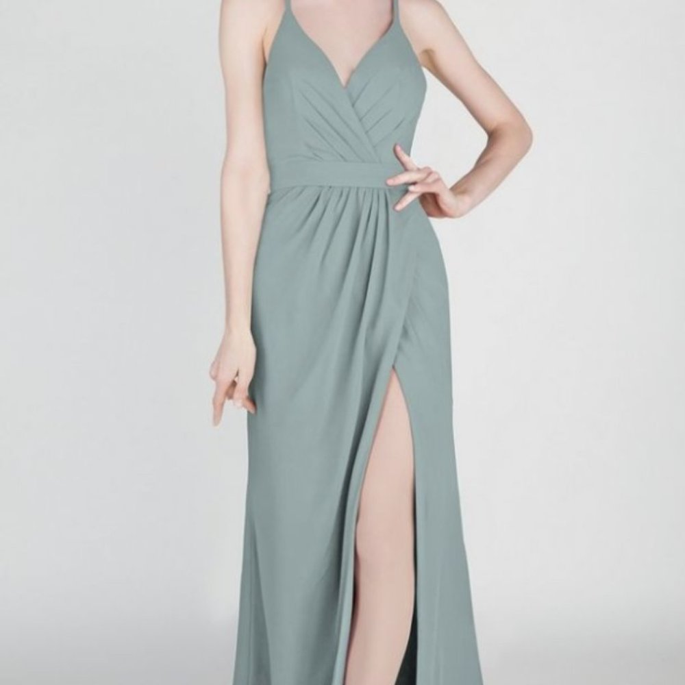 Tulle and Chantilly - TBQP426 Bridesmaid Dress in Size 4 and Color Deep Sea